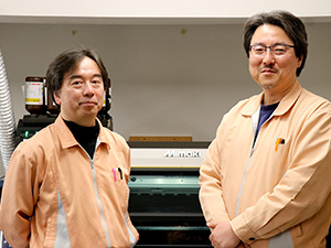 代表取締役　菅原 祥栄 様（右）・技術部　山上 次朗 様（左）