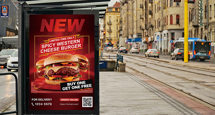 短期の屋外サイン