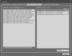 Cost Manager：インク、メディア、プリンタのコスト係数を一元管理