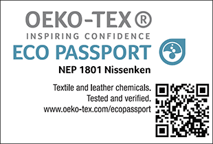 エコパスポート認証ラベル No. NEP 1801