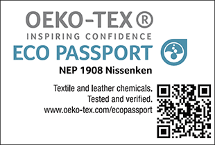 エコパスポート認証ラベル No. NEP 1908