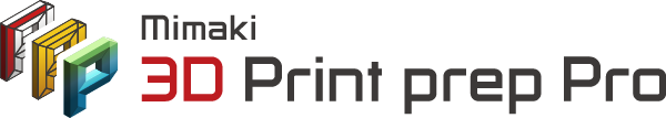 クラウドソフトウェアサービス「Mimaki 3D Print prep Pro」ロゴ