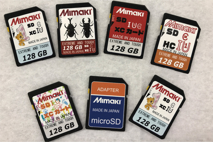 Mimaki製インクジェットプリンタで Sdカード へプリント 製品情報 トピックス ミマキ