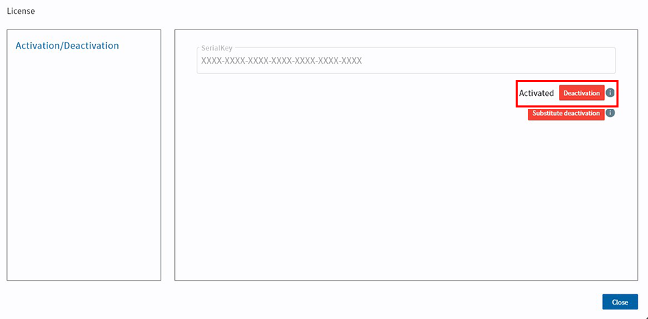 License Dialog
