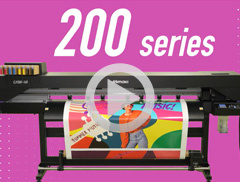 エコソルベントインクジェットプリンタ「CJV200 Series」「JV200 Series」 製品紹介動画