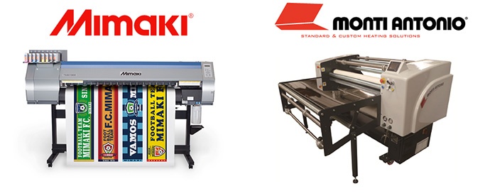 Mimaki TS30-1300とMonti Antonio社製昇華転写機